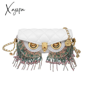 Xajzpa - High Quality Women’s Bag Fashion Owl Purses And Handbags Chain One Shoulder Messenger